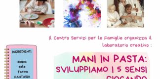 Al via mercoledì “Mani in pasta: sviluppare i 5 sensi giocando”