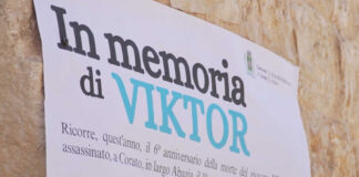 Corato ricorda Viktor Picaku, ucciso in Largo Abazia il 1 agosto del 2018