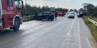 Tamponamento sulla Trani-Corato: due persone trasportate in codice rosso al “Bonomo” di Andria